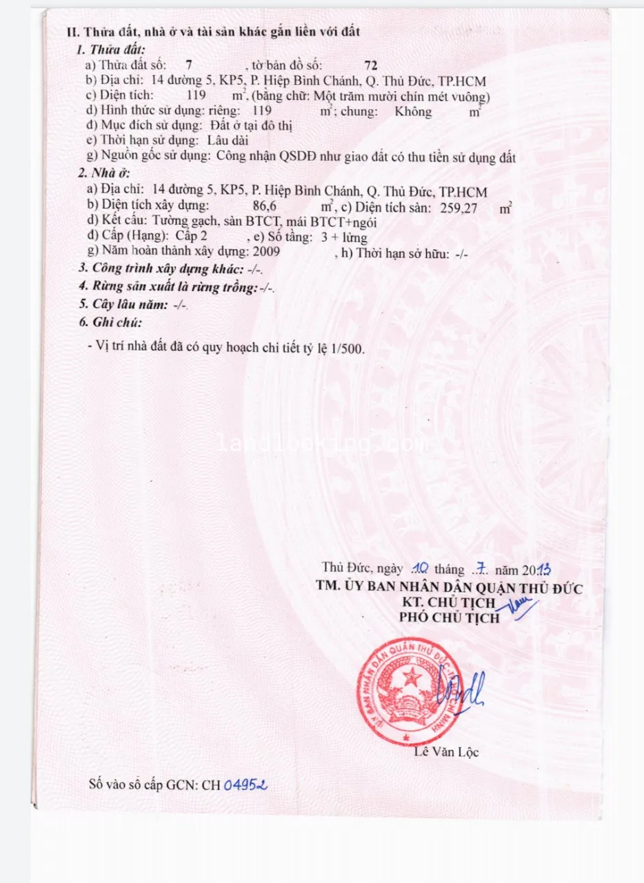 14 - Đường Số 5, Phường Hiệp Bình Chánh, Quận Thủ Đức - ảnh 4