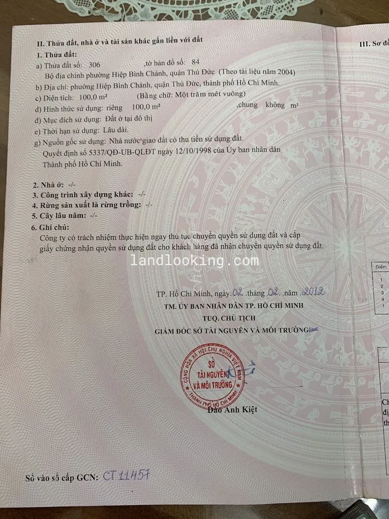 13 - Đường Số 12, Phường Hiệp Bình Chánh, Quận Thủ Đức - ảnh 2