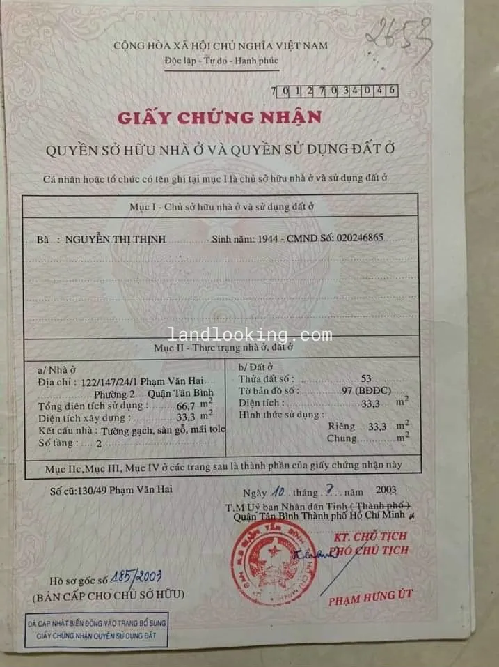 130/49 - Phạm Văn Hai, Phường 02, Quận Tân Bình - ảnh 1