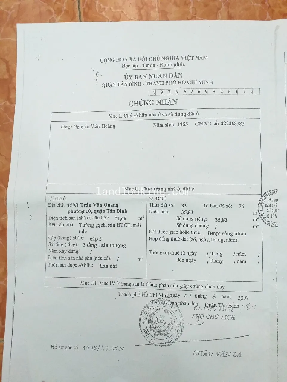 159/1 - Trần Văn Quang, Phường 10, Quận Tân Bình - ảnh 0