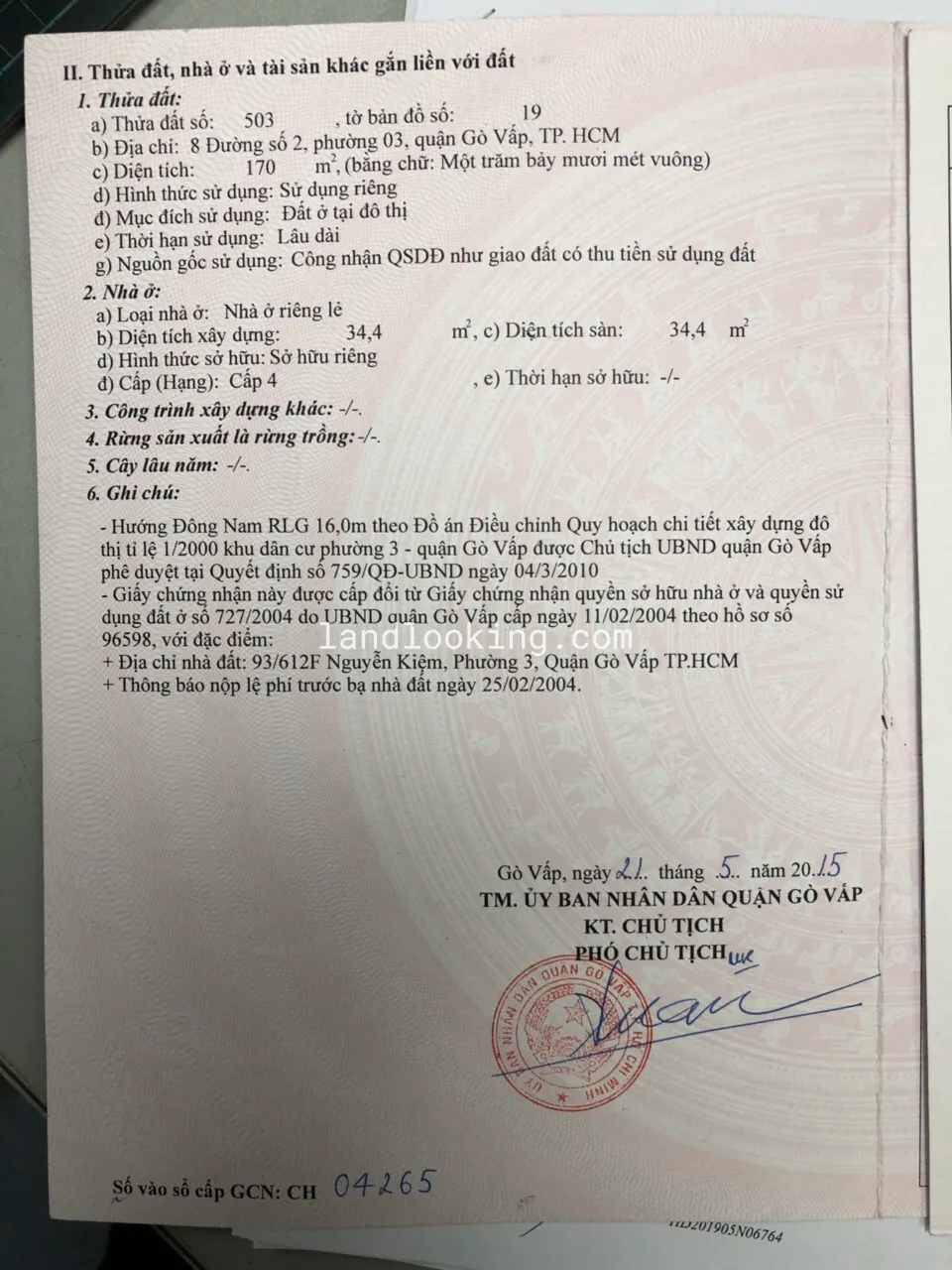 8 - Đường Số 2, Phường 03, Quận Gò Vấp - ảnh 1