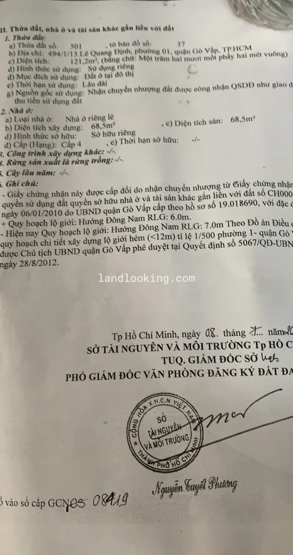 494/1/13 - Lê Quang Định, Phường 01, Quận Gò Vấp - ảnh 2