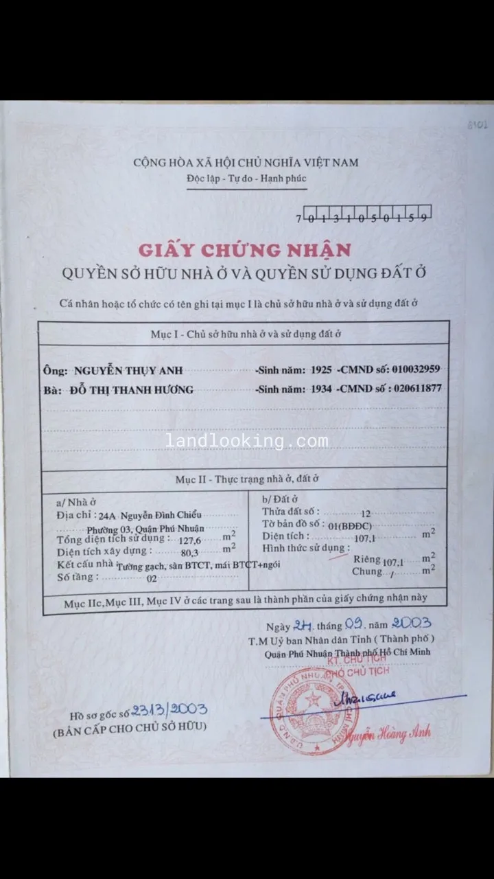 24A - Nguyễn Đình Chiểu, Phường 03, Quận Phú Nhuận - ảnh 1