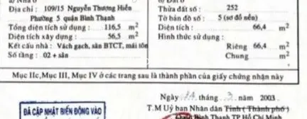 109/15, Nguyễn Thượng Hiền, Phường 05, Quận Bình Thạnh, Hồ Chí Minh - ảnh 1